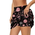 thumbnail image 2 of Garronmavis Christmas Athletic Dresses for Women with Shorts Candy Cane High Waisted Skort Easy Care Skort Dress Active Wear, Size M, 2 of 6