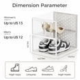 thumbnail image 3 of Pinkpum 15 Pack X-Large Shoe Storage Boxes 12, Sneaker Storage for Sneakerheads, 3 of 5