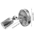 thumbnail image 2 of Retro Style Wall Sconce Bar Coffee Shop Corridor Lamp Holder with E27 Light Socket(Silver), 2 of 10