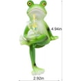 thumbnail image 2 of Miniature Frog Figurines Plant Decorations for Pots, Funny Tipsy Frog Garden Decor Outdoor Decoration Frog Statue Planter Hugger Gift for Flower, Yard, Lawn Ornament, Picture Frame Decoration, 2 of 13