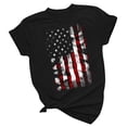 thumbnail image 4 of Women's Short Sleeve T-shirt Women'S Sheer Flag Cover-Up - Beach To Street Patriotic Mesh Shirt,Black Women's Short sleeve T-shirt L, 4 of 4