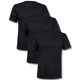 thumbnail image 1 of Camiseta Kingsted para hombre, manga corta, cuello redondo, negra (paquete de 3), 1 of 5