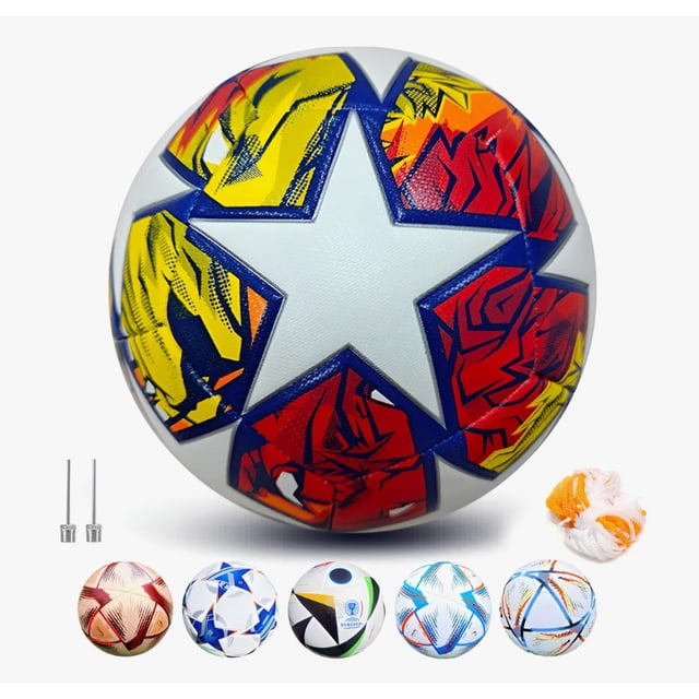 Balón Fútbol Entrenamiento Partidos No.5 Adhesión Térmica Modelo Rojo