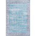 thumbnail image 1 of Unique Loom Revival Distressed Border Rug 2' x 3' Rectangle Blue/Black, 1 of 1