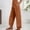 Orange, variant on Luogg Women's Casual Pants Lightweight Stretchy Elastic Waist Comfortable Pocketed Trousers For Everyday Relaxation Fashion Pants Suitable For Summer Wear Women’s Plus Size Casual Pants