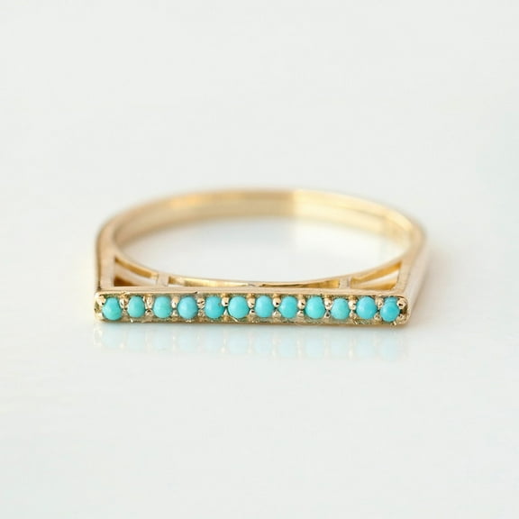Turquoise Bar Ring, 925 Starling Silver Ring, Unique Ring, Vintage Ring, Handmade Jewelry, Minimalist Jewelry,Birthstone Ring