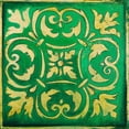 thumbnail image 3 of Pinto, Patricia 12x12 Black Modern Framed Museum Art Print Titled - Green Mosaic, 3 of 5