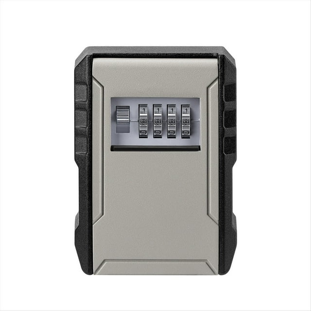Caja Llaves con Combinación 4 Dígitos, Organizador Llaves con Contraseña para Montar en la Pared, Aleación Aluminio, para Guardar Llaves, con Cerradura Seguridad para Exteriores