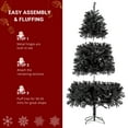 thumbnail image 4 of Ktaxon Black Christmas Tree 7ft Artificial Xmas Tree with 1500 Tips,Indoor Holidays Decoration, 4 of 7