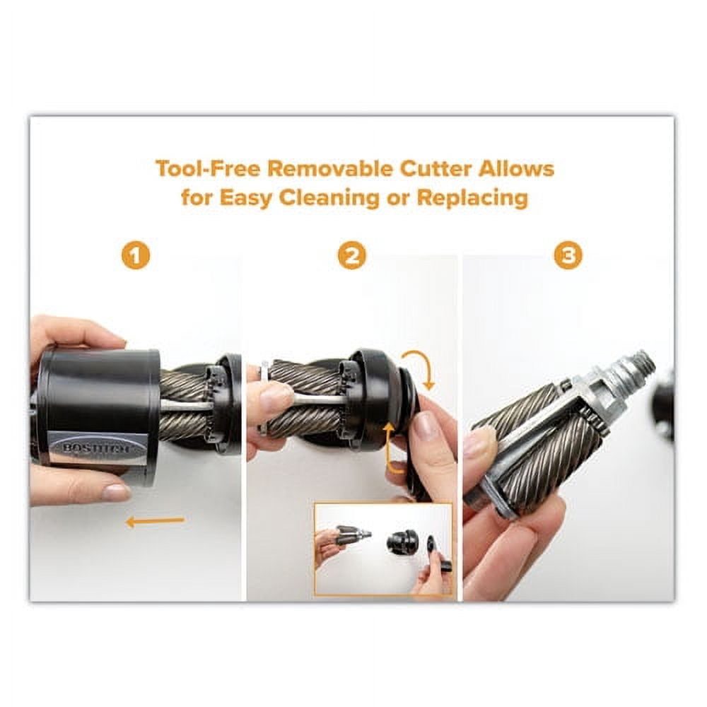 Antimicrobial Manual Pencil Sharpener, Manually-Powered, 5.44 X 2.69 X 4.33, Black | Bundle of 2 Each