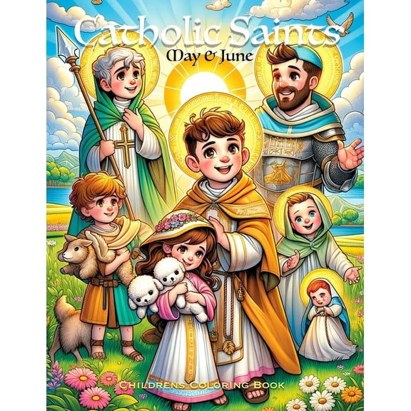 Catholic Saints of the Year - Coloring Books: May and June - Catholic Saints Coloring Book: The third book in the series, featuring Catholic Saints from the Roman Calendar. (Paperback)