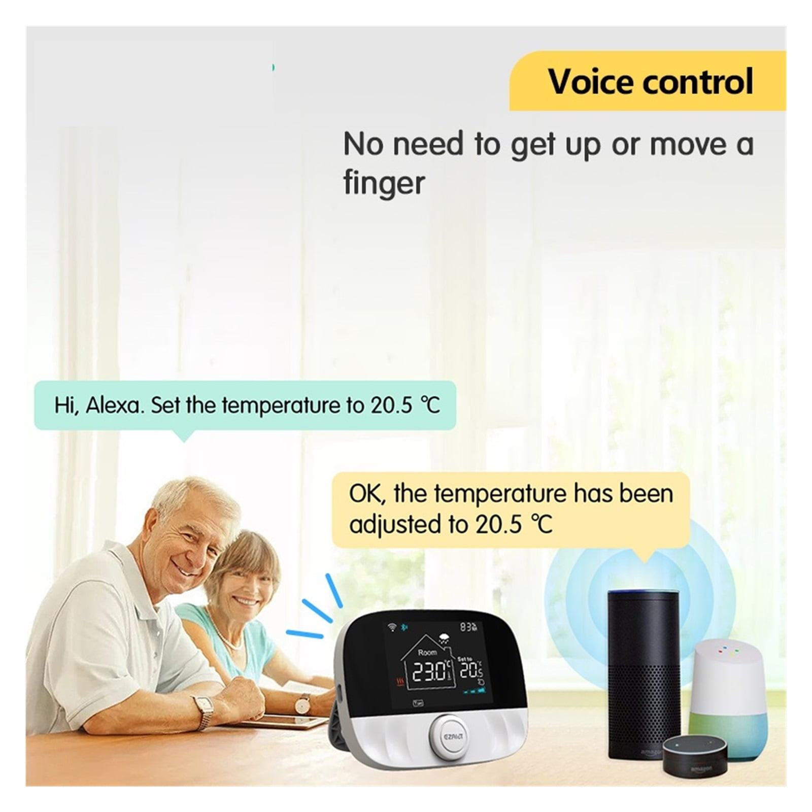 Smart Tuya Thermostat, Wireless Temperature Controller For Gas Boiler Water Heating,LCD Smart Home Thermoregulator ,Temperature calibrating