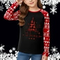 thumbnail image 2 of FUZHIQ Girls Long Sleeve Tees Shirts Christmas Tree Print Toddler Soft Crewneck Tee Tops Girls Comfort Long Sleeve Xmas T Shirt Blouse Black,7-8 Years, 2 of 4