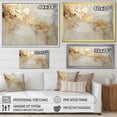 thumbnail image 4 of Designart "Marble Lightning In Beige And Gold VI" Abstract Shapes Wall Art Prints, 4 of 7