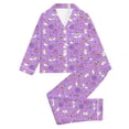 thumbnail image 3 of WOYY Halloween Pajama Set for Girls Nightwear Long Sleeve Top Pants Sleepwear, Sizes 3-14, 3 of 3