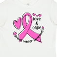 thumbnail image 4 of Inktastic Love, Care, Cure Breast Cancer Awareness Pink Ribbon Boys or Girls Baby T-Shirt, 4 of 5