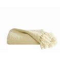 thumbnail image 5 of Brooklyn Loom Chunky Boucle 100% Microfiber Polyester  50x70 Throw Blanket in Tan, All Season, Adult Size, OEKO-TEX Certified, 5 of 10