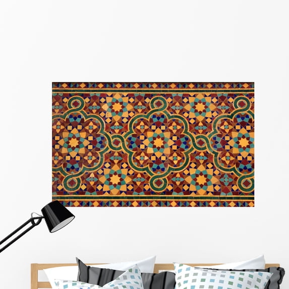 Mosaic Wall Mural by Wallmonkeys Peel and Stick Graphic (48 in W x 30 in H) WM117472