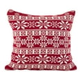 thumbnail image 2 of Saro Lifestyle Winter Snowflake Nordic Design Accent Cushion Poly Filled Throw Pillow, 2 of 3