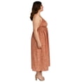 thumbnail image 2 of Vestido largo doble tirante Tallas extras Zenobia 11746 Canela cafe 42, 2 of 6