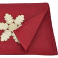 thumbnail image 2 of Saro Lifestyle 4504.R1672B 16 x 72 in. Long Table Runner with Snowflake Embroidery, Red, 2 of 3