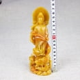 thumbnail image 6 of Stone Carved Guanyin on Dragon Statue Buddhist Figurine Worship Display Chinese Style Spiritual Home Decor Ornament, 6 of 8