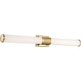 thumbnail image 2 of Nuvo 62/1603 Caper LED Vanity, Brushed Brass with Frosted Lens, Gold, 2 of 3