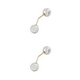 thumbnail image 3 of QualitChoice Broche Robe Style Simple Accessoire Mode Femme Bijoux Cadeau Chandail Perle Cardigan Clip Type 5 2Ensemble, 3 of 6