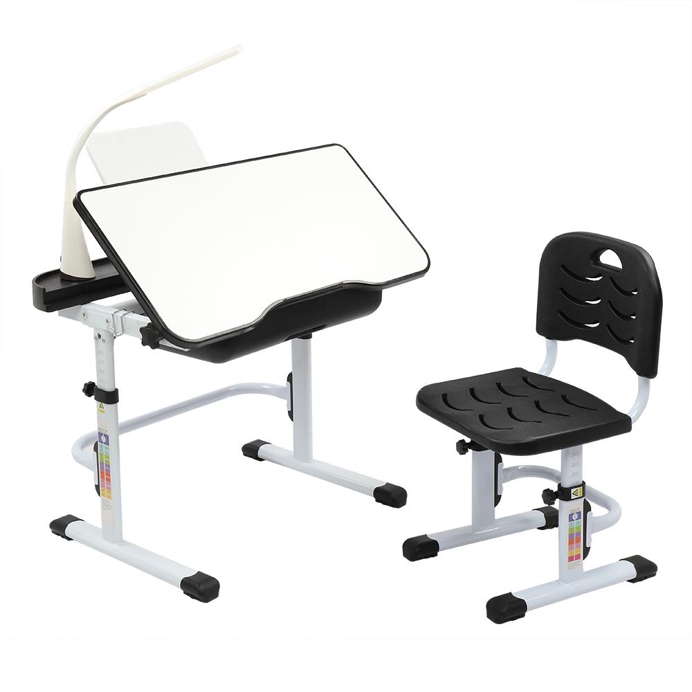 Ktaxon Kids Desk and Chair Set Height Adjustable Children Study Table with Light, Ergonomic Design - image 1 of 15