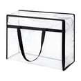 thumbnail image 3 of Transparent Clothing Storage Bag 90L, Packing Bags for Moving with Easy-Glide Zipper & Handles, Bolsas Para Guardar Ropa for Blankets Sweaters, 3 of 7