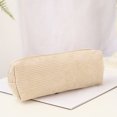 thumbnail image 6 of Shark Embroidery Stationery Storage Bag, Animal Design Zippered Pencil Case, Desk Organizer for Pens and Markers, Light Gray, 6 of 8