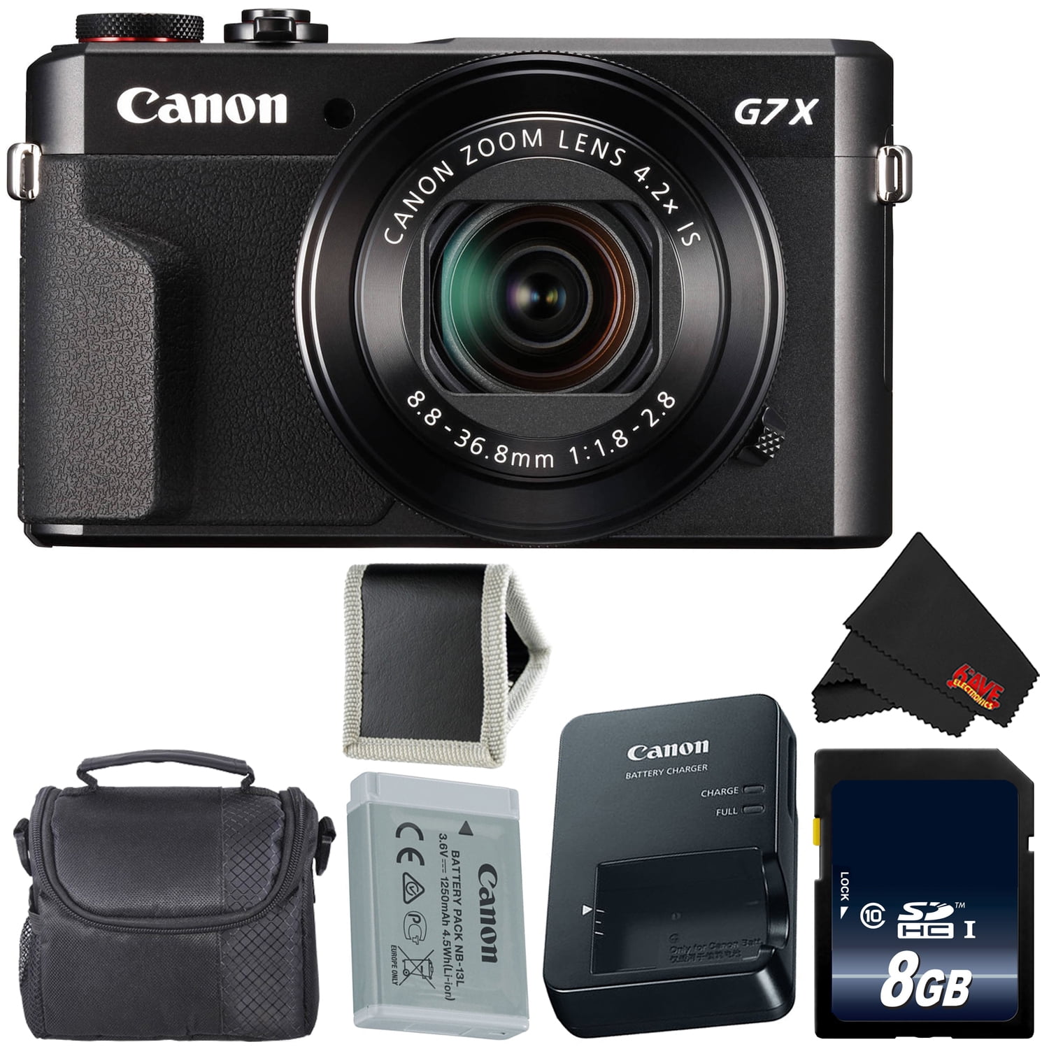 Canon PowerShot G7 X Mark II Digital Camera 1066C001 + NB-13L ...