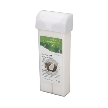 NFTIGB Depilatory Roll On Wax Refill Men Women Safe Mild Hair Removal Cartridge for Arms Legs 3.5 oz / 100g Coconut Milk White Professional Spa Quality