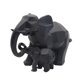 thumbnail image 3 of Decoración creativa Decoración para hogar Adorno de sanía de estatuil de Negro Colco Estatuilla de elefante de resina, 3 of 8