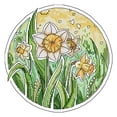 thumbnail image 1 of Cuadros Decorativos Bordado parcial Hilo de algodón ecológico 14CT Impreso Narciso Punto de cruz (HA044) DQrwqpou Nuevos Originales, 1 of 9
