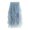 Blue, variant on sunsanly Women Skirt Solid Color Multi Layers Irregular Elastic Waist Mid-calf Length Dress-up See-through Wide Band Lady Mesh Skirt Women Clothes