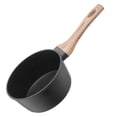 thumbnail image 2 of 1.5 quart non-stick pan with tempered glass cover, removable handle, induction cooker compatible, small multi-purpose cooking pan, black, 2 of 12