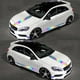 thumbnail image 5 of Pegatina Coche 5 piezas de vinilo de rayas reflectantes pegatina lateral de coche Auto Body Racing c, 5 of 7