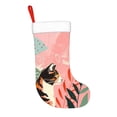 thumbnail image 2 of Salouo Colorful Cat With Flowers Print Christmas Stockings,Large Xmas Stocking Set of 1 Holiday and Farmhouse Stocking for Christmas Holiday Party Decoration(17.7*11 Inch), 2 of 7