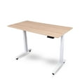 thumbnail image 5 of Stand Up Desk Store Electric Adjustable Height Standing Desk with Programmable Memory (White Frame/Natural Walnut Top, 60" Wide), 5 of 8