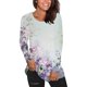 thumbnail image 2 of Tops de Mujer Camisas de Manga Larga Moda de Otoño Blusa de Camiseta Informal Con Estampado de Cuello Redondo Odeerbi ODB149263, 2 of 5
