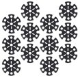 thumbnail image 1 of FESTFENDS 12 Pcs Protecteur de Poteau de Randonnée en Forme de Flocon de Neige en Caoutchouc Noir pour Poteaux de Randonnée, 1 of 7