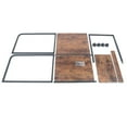 thumbnail image 5 of Home Office Desk Mobile Carts, Solid Wood and Iron Walnut Colour, 19.68 x 15.74 x 25.59 inches, 5 of 12