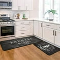 thumbnail image 5 of Farmhouse Kitchen Rugs Set of 2,Rustic Kitchen Rugs Farmhouse Style Mat Non-Slip Washable, Farmhouse Kitchen Decor Anti-Fatigue Floor Mat for Kitchen Sink Laundry Room, 17x30+17x47inch Black, 5 of 6