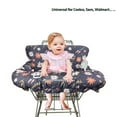 thumbnail image 3 of Shopping cart cover with removable pillow for baby boy & girl, kids high chair cover, with Cellphone Holder,Infant Grocery Cart Cushion, Flowers, 3 of 6