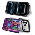 thumbnail image 6 of Wallet Case For Apple iPhone Air / 17 Pro / 17 Pro Max Series with Card Holder, PU Leather Kickstand Card Slots Screen Protector Included For iPhone 17 Series, Neon Cactus, 6 of 8
