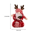 thumbnail image 4 of Yuarrent Muñeco de Navidad portátil decorativo Navidad temática Festival juguete hogar Oficina patio trasero decoración ornamento Accesorios Kits de decoración para fiestas Hombre Yuarrent HA069293-01, 4 of 6