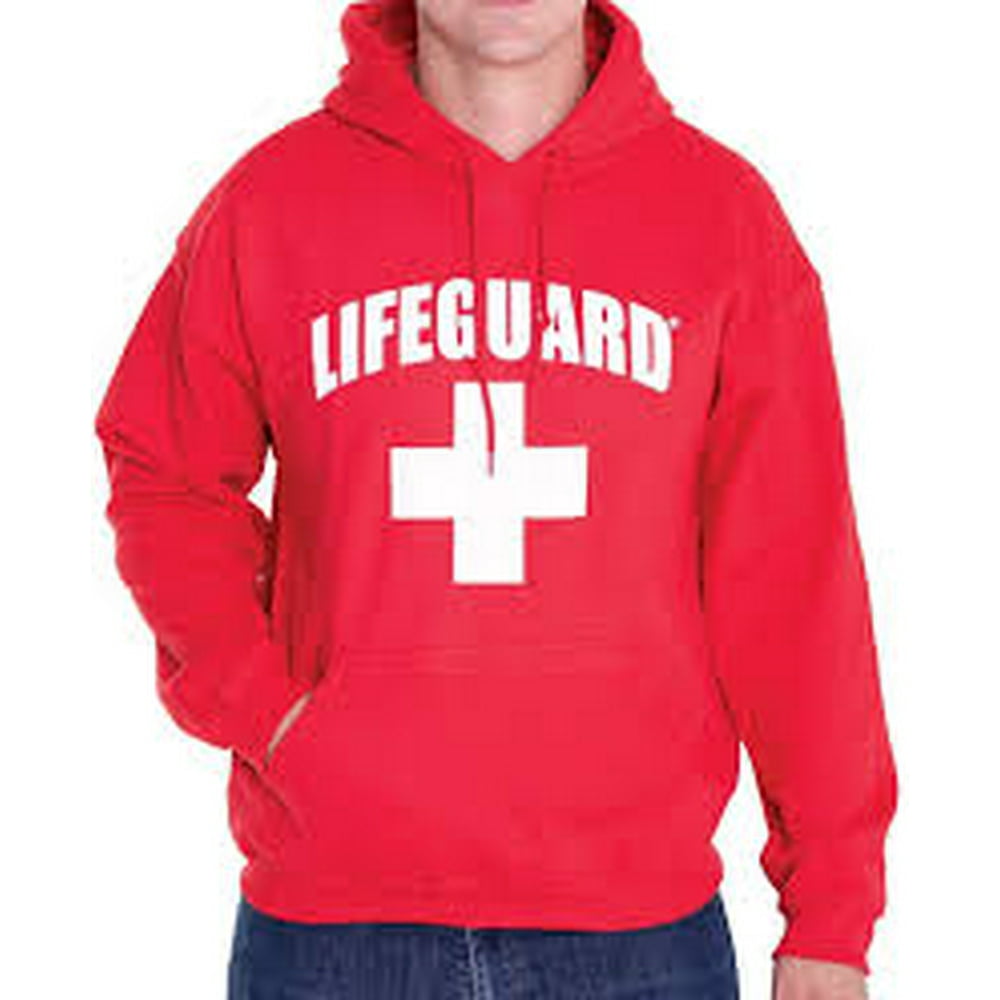 Red lifeguard hoodie