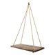 thumbnail image 1 of Estante colgante de pared Estante colgante de pared Juego de 2 estantes flotantes de madera con cuerda, 1 of 6