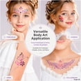 thumbnail image 5 of 28 Pcs Face Painting Stencils Set,Happon Reusable Face Paint Templates, Body Painting Stencils,Reusable Soft Tattoo Stencils for Kids Party Art Painting, 5 of 7